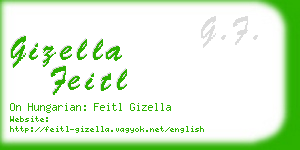 gizella feitl business card